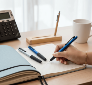Artículos de Escritura y Oficina en Xalapa. Bolígrafos, sets ejecutivos y libretas personalizables. El clásico promocional con máxima exposición diaria de tu logo.